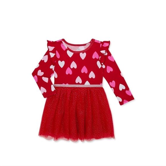 NWT Baby Girl Valentine's Day Tutu Dress - Picture 1 of 7
